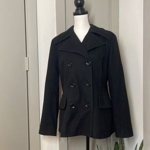 Banana Republic black pea coat